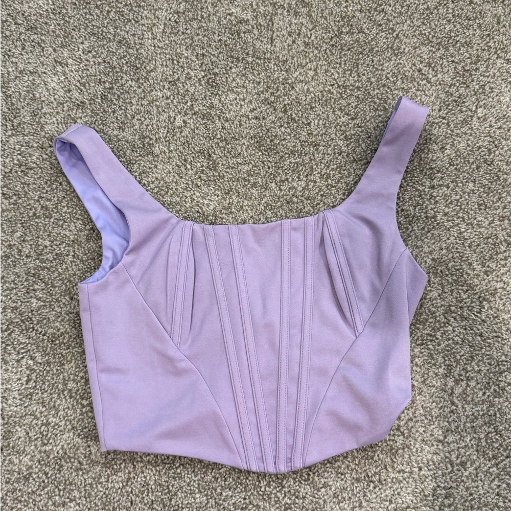 Lavender Corset Women's Tank Top